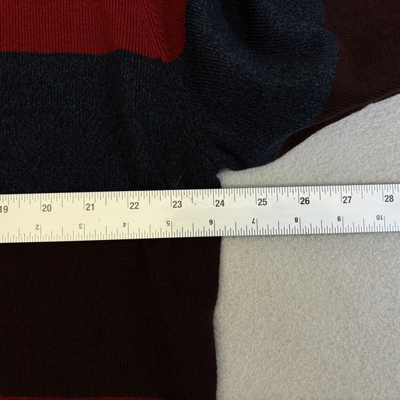 US Polo Assn Sweater Mens XL Striped Acrylic V-Neck Long Sleeve Pullover Casual - Picture 5 of 8